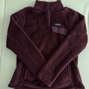 EUC! Patagonia Women's Burgundy Fleece Pullover Size Small